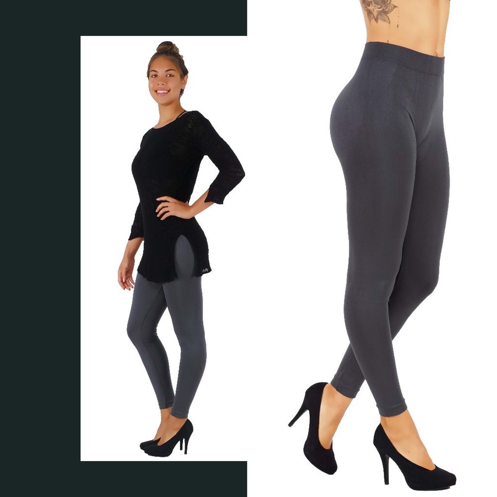 Casual Light weight Leggings Charcoal - Picture 3 of 3